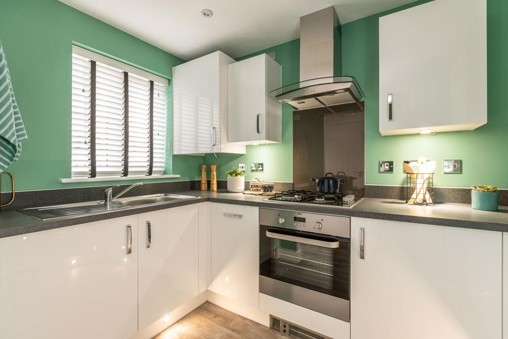 A clean contemporary kitchen awaits