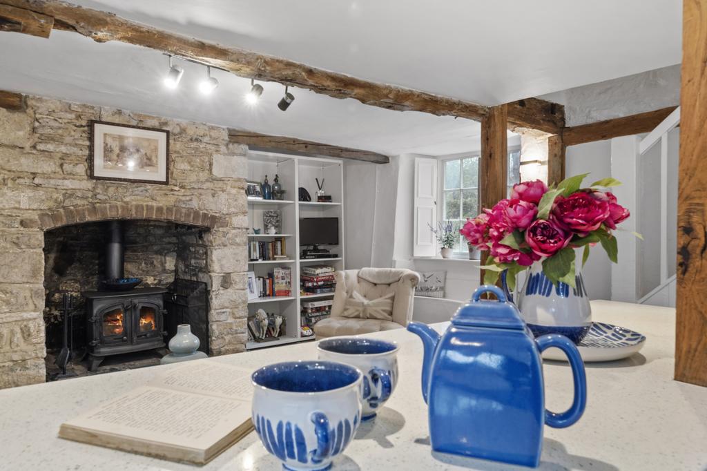 Stone Fireplace