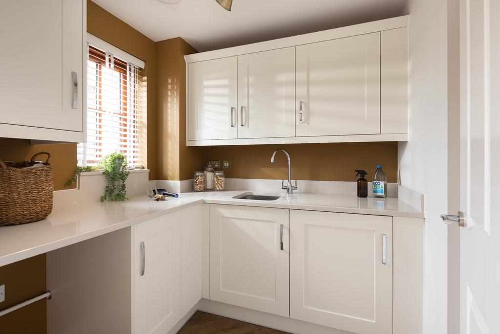 Internal shot of the utility room in the conwy...