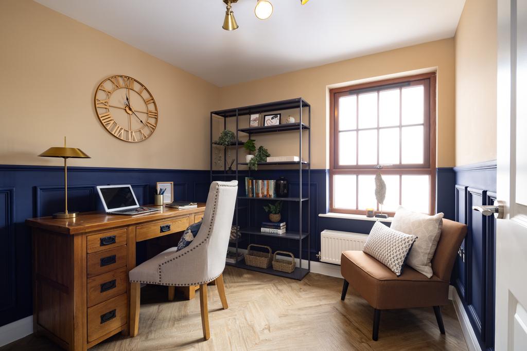 Internal shot of the study in the conwy show home