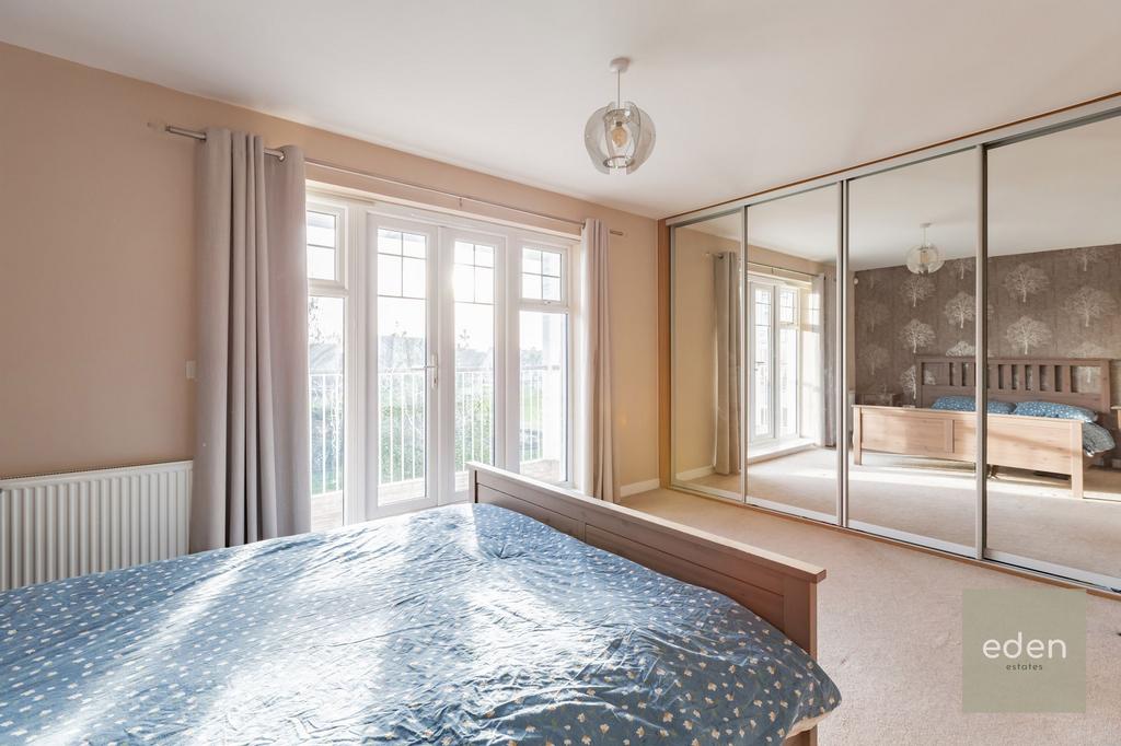 Bedroom with balcony