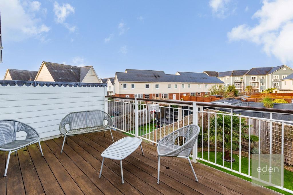 Living room onto balcony