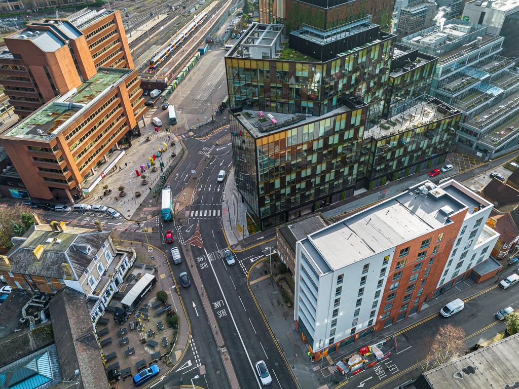 Aerial view of Junction Court