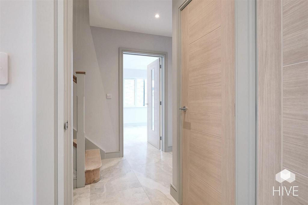 Storage cupboards in hallway