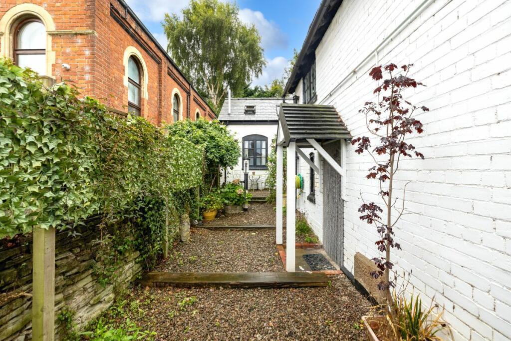 Rear side yard area