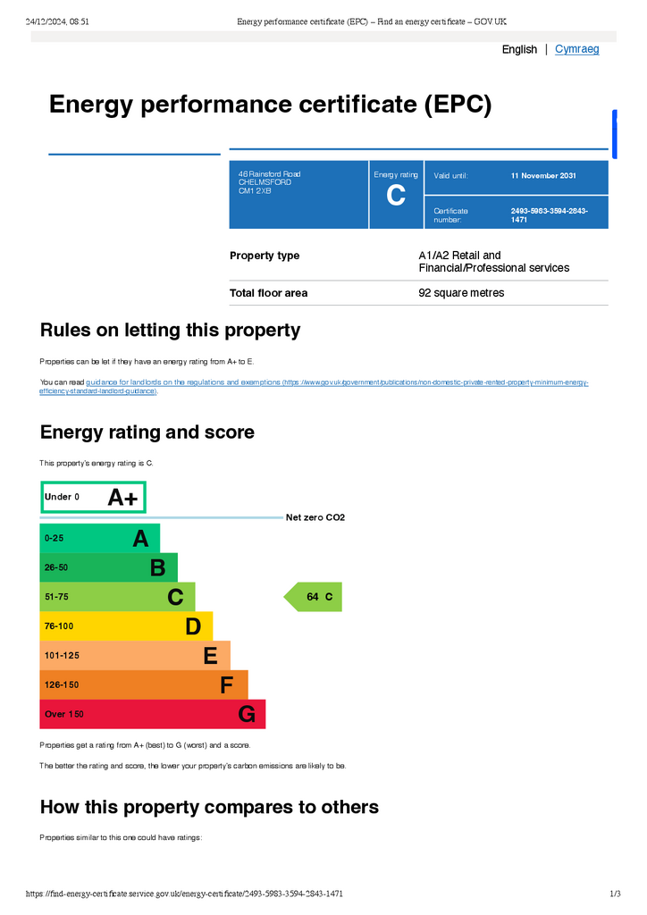 EPC Certificate