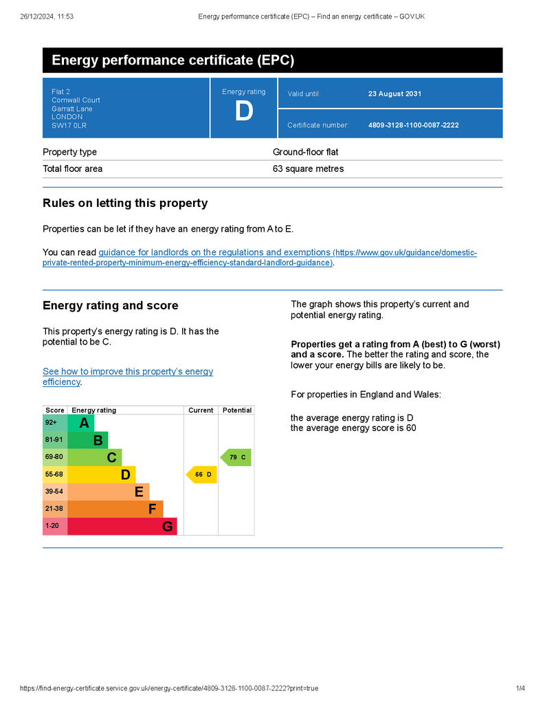 Rating D