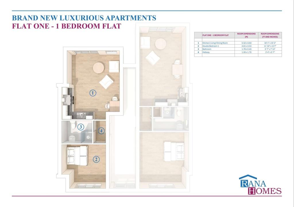 Flat 1  Lay Out