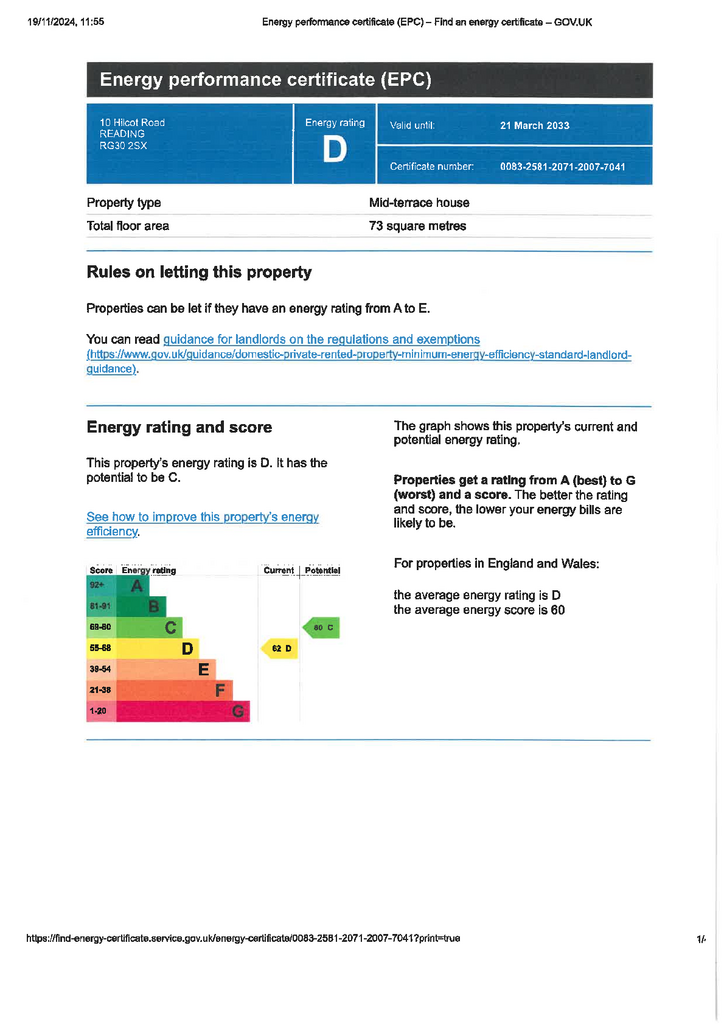 EPC Certificate