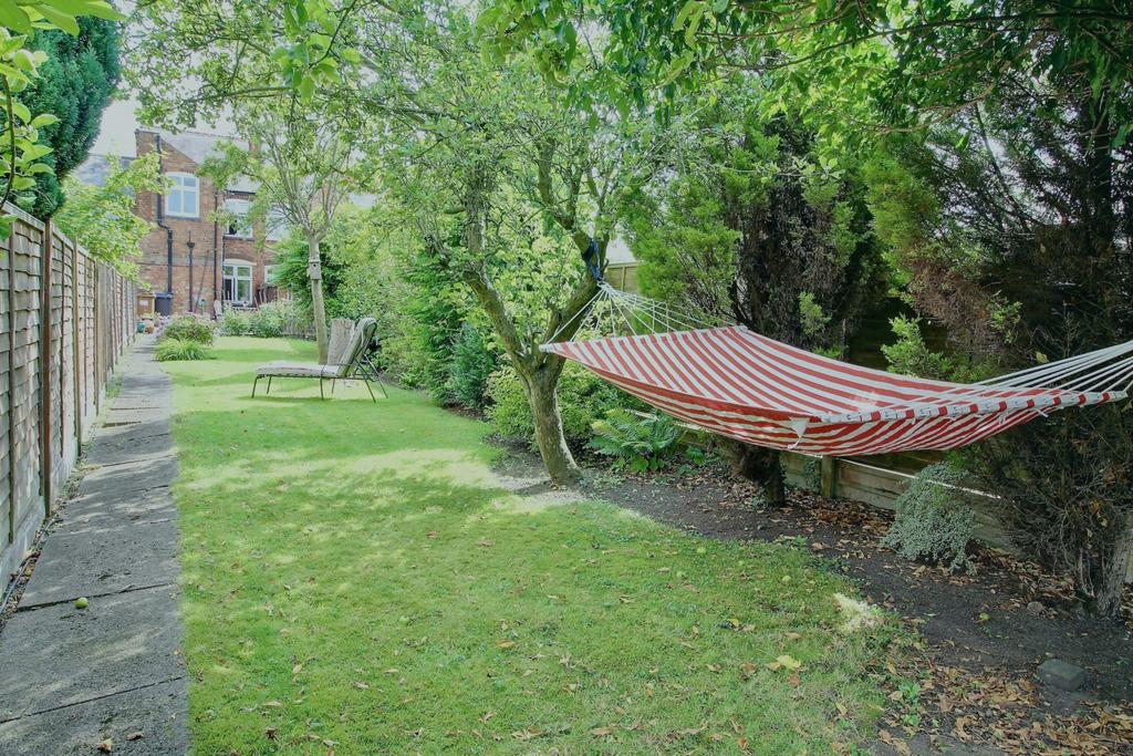 Springtime Rear Garden and House