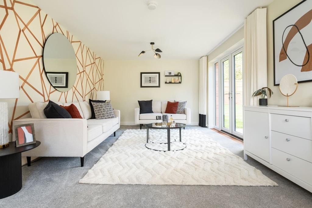 French doors fill the lounge with light