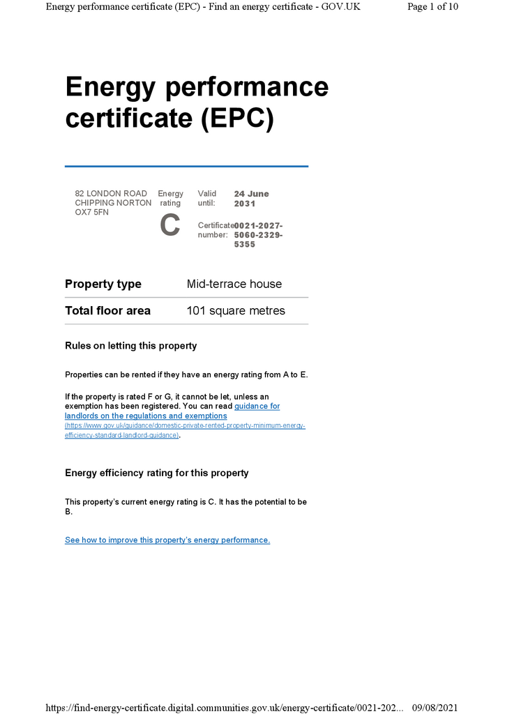 EPC Certificate