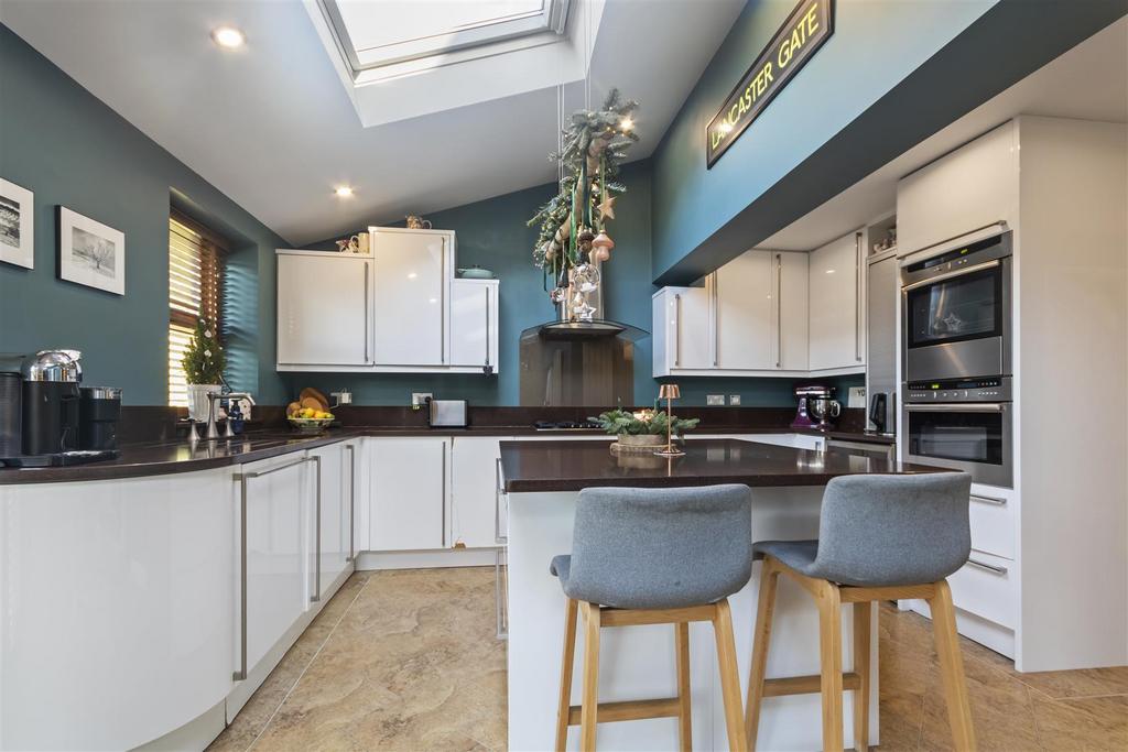 Open plan modern kitchen