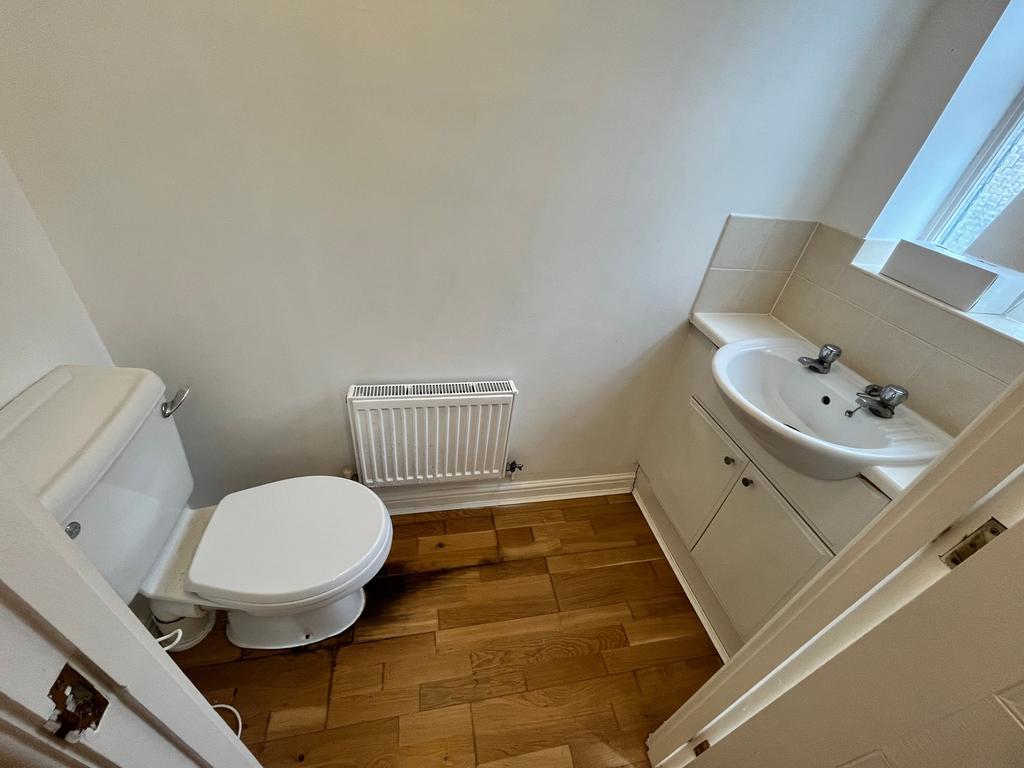 A clean and modern bathroom featuring essential...