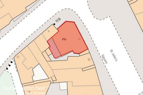 Land for sale, St John's Square, Burslem