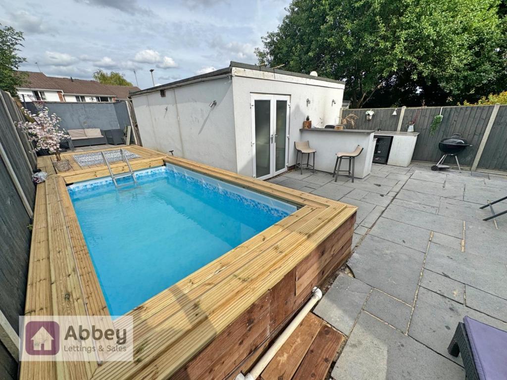 Rear Garden With Pool