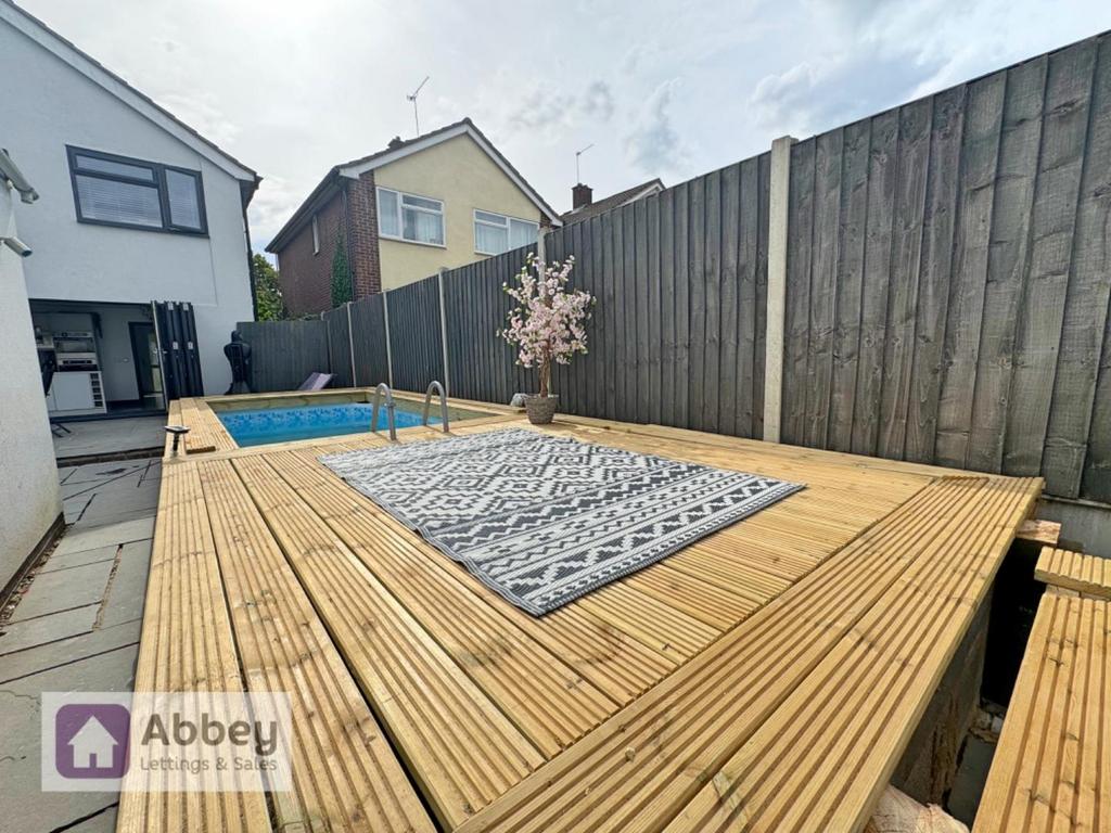 Rear Garden With Pool