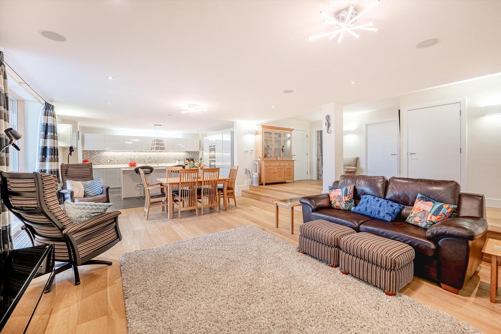 Open-plan living area, open plan living