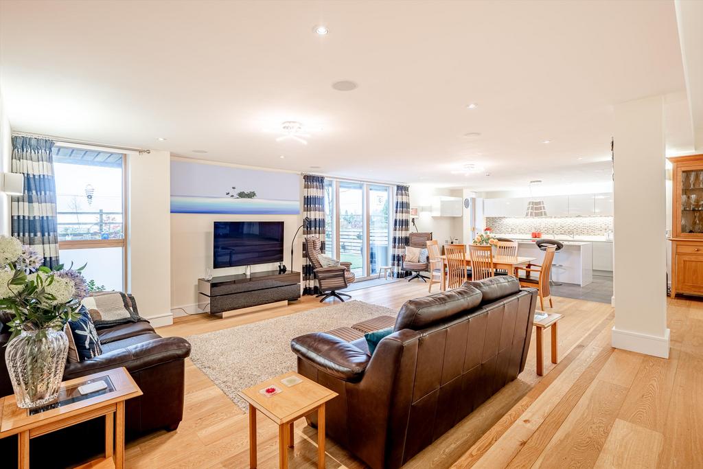 Open-plan living area, open plan living