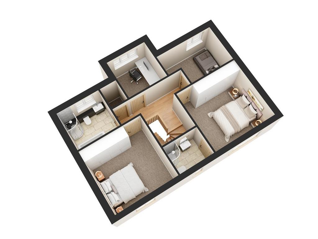 3 D Floorplan   First Floor