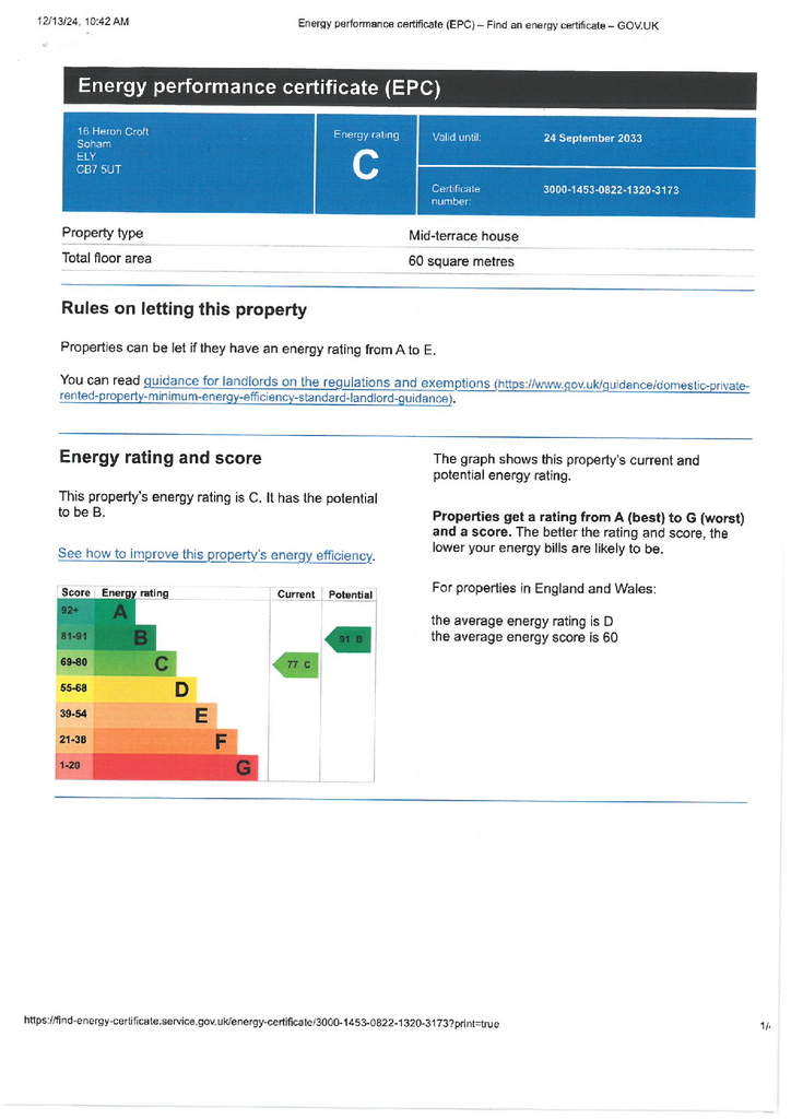 EPC valid until 24.09.2033