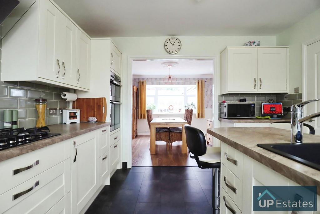 Kitchen into dining room