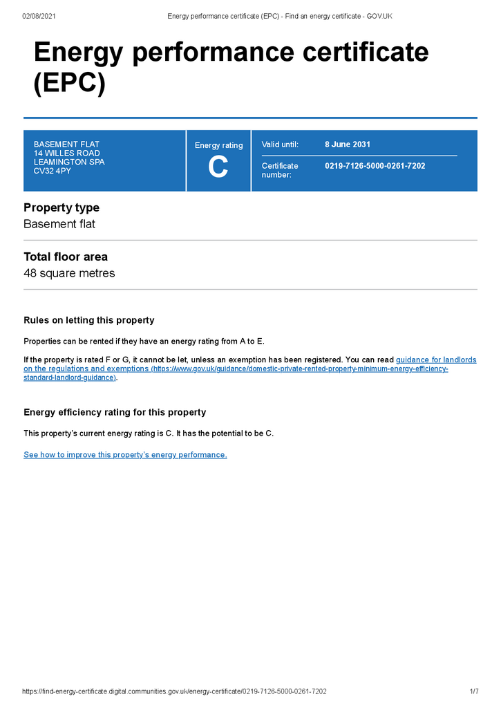 EPC Certificate