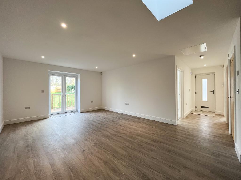 Open plan kitchen/living room