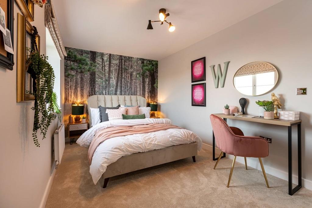 The third bedroom offers a cosy space to relax