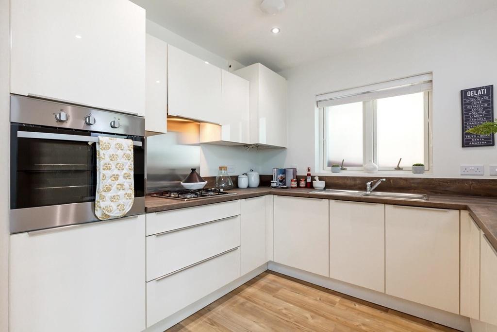 A modern easy to clean kitchen