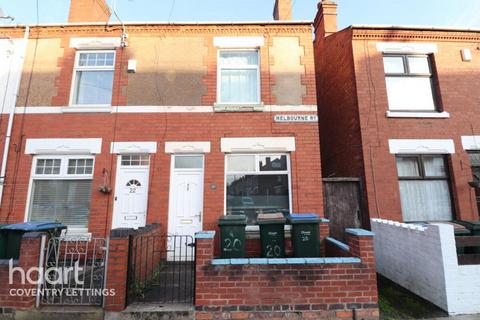 2 bedroom end of terrace house to rent, Melbourne Road, Coventry