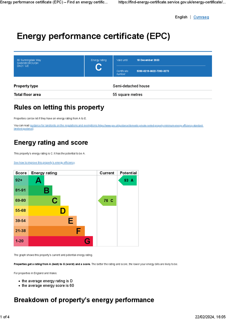 EPC Certificate