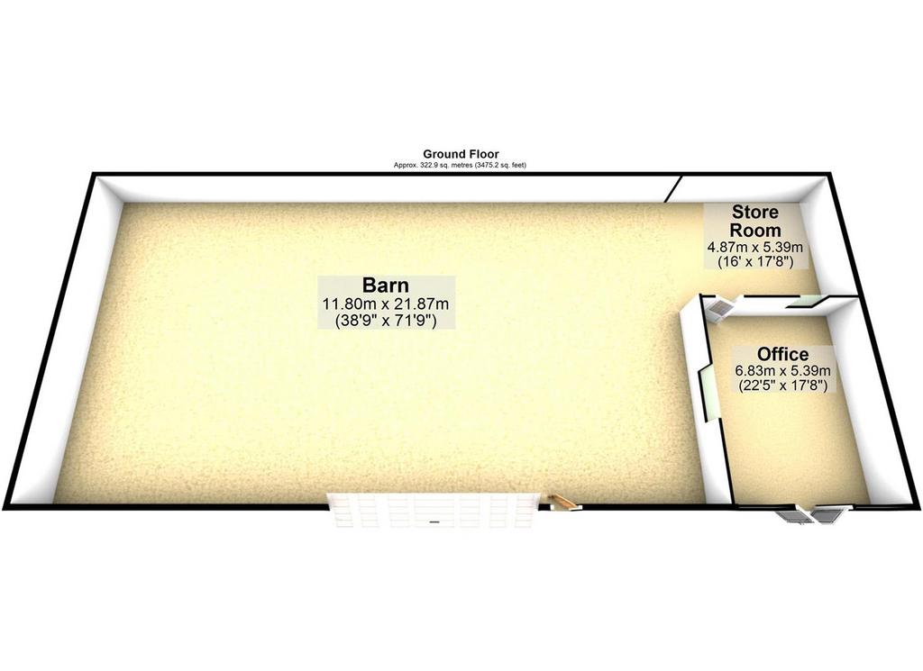 Foss Farm Agricultural Barn 3 D Floor Plan