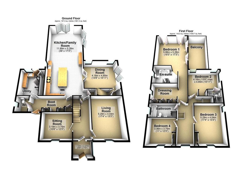 Foss Farm 3 D Floor Plan