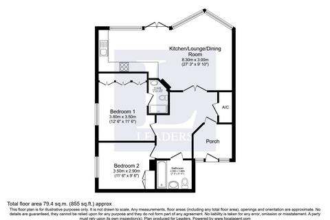 2 bedroom apartment to rent, Studland Road, Bournemouth