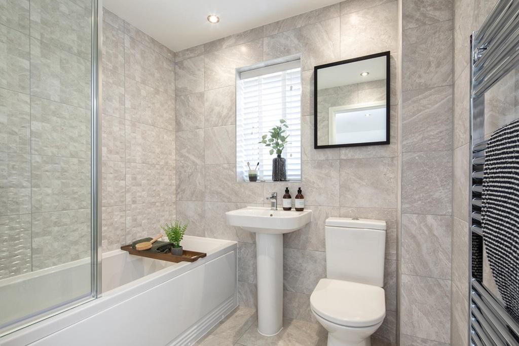 Bright and airy family bathroom