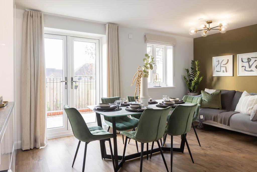 Dining area in the Matlock 3 bedroom home