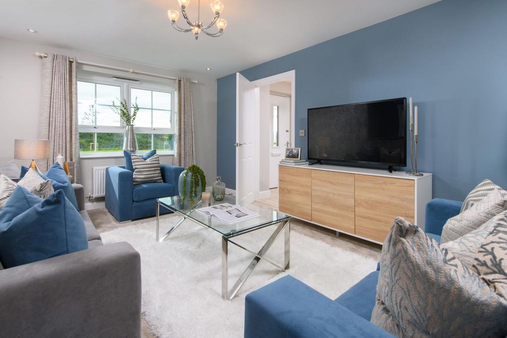 Living room in the Lamberton show home