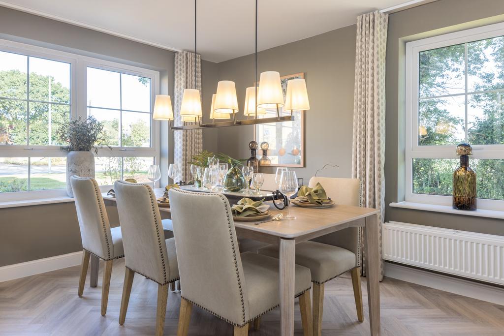 Dining room in the 4 bedroom Lavenham