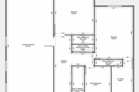 2 bedroom flat to rent, Landsdowne Place, St. Albans AL1