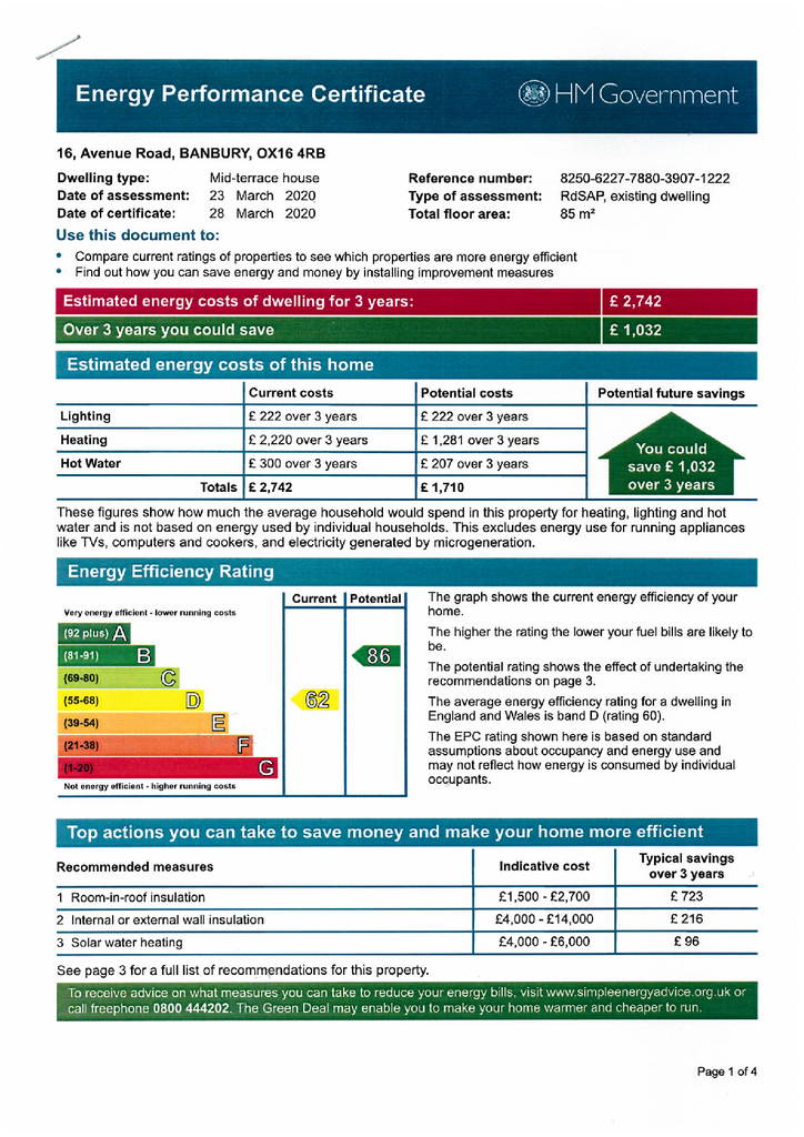 EPC Certificate