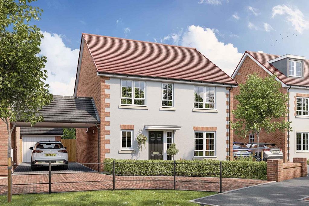Artist&#39;s impression of a typical Henford home