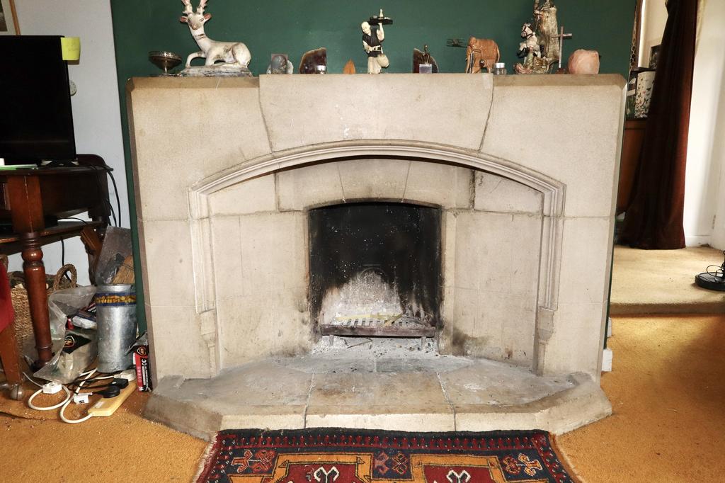 Open fireplace