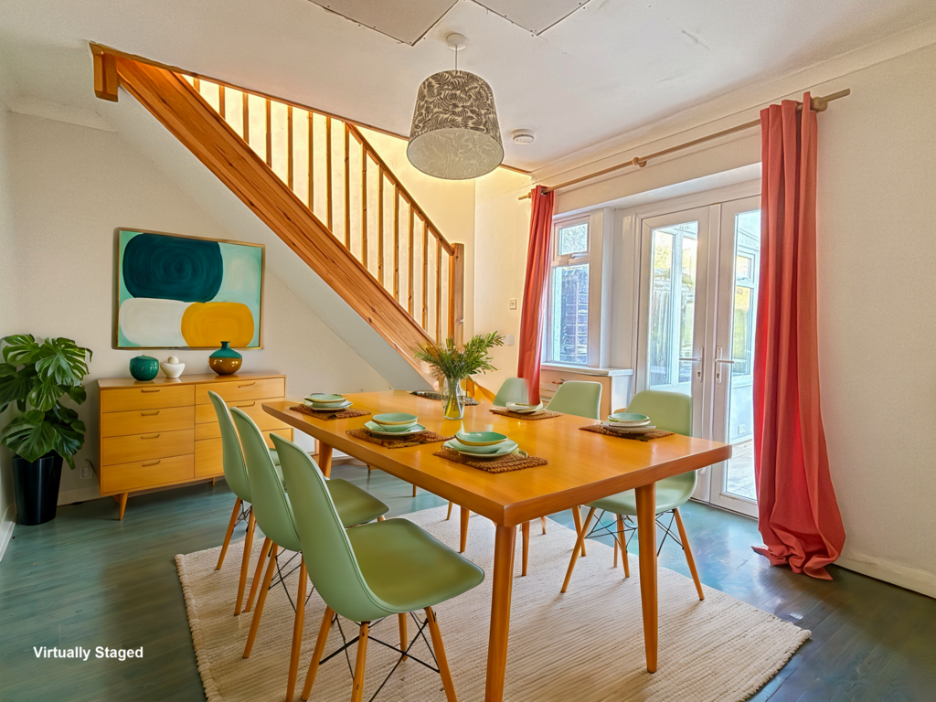 Virtually Staged Dining Room
