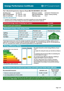 2 bedroom apartment to rent, Beckmill Apartments, Melton Mowbray LE13