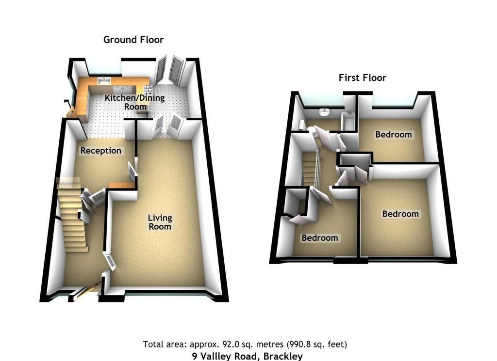 9 Vallley Road, Brackley 3d