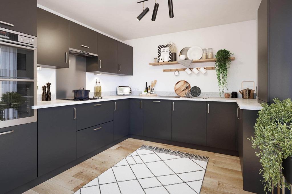 A brand new, modern kitchen is ready to go from...