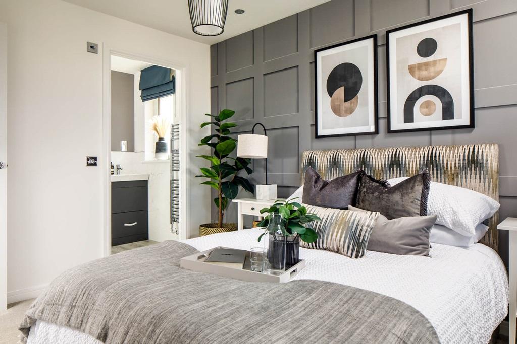 The main bedroom is spacious retreat and enjoys...
