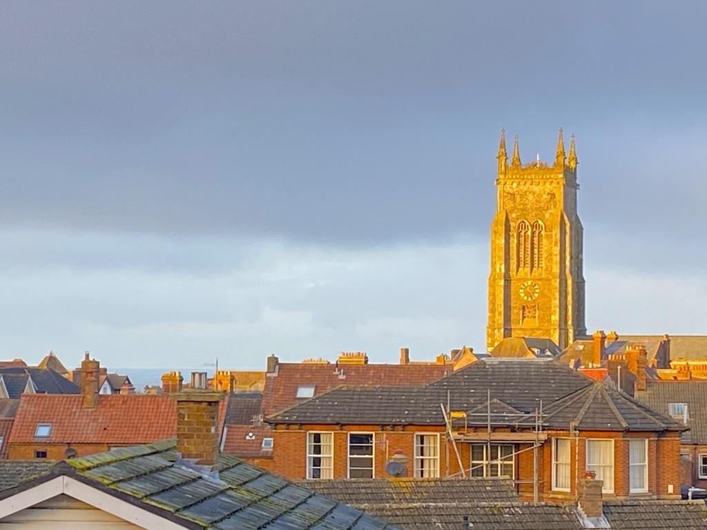 Skyline view with a glimpse of the sea