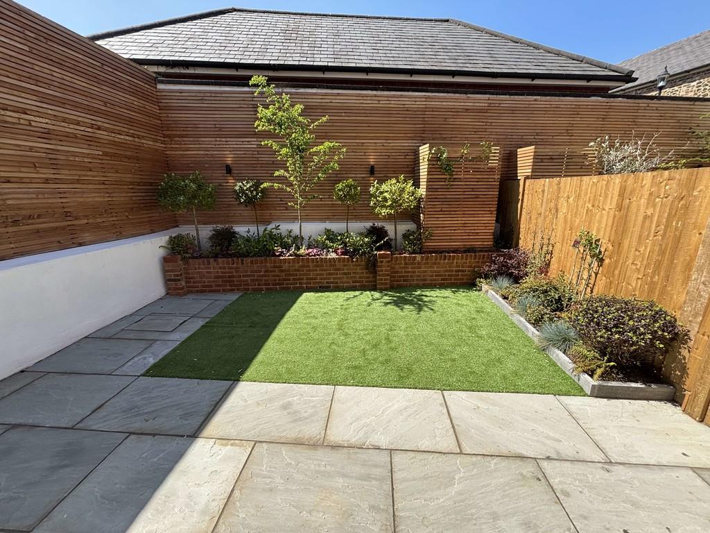 Plot 1 rear partly walled garden